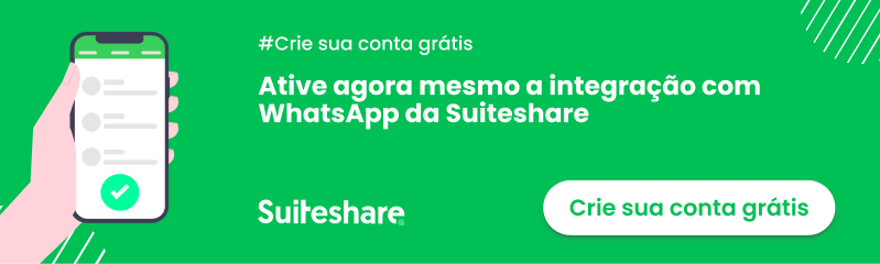 Ative agora mesmo a integração com WhatsApp da Suiteshare